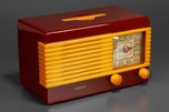 Garod 1B55L ’Drop-Handle’ Radio in Merlot + Yellow Catalin